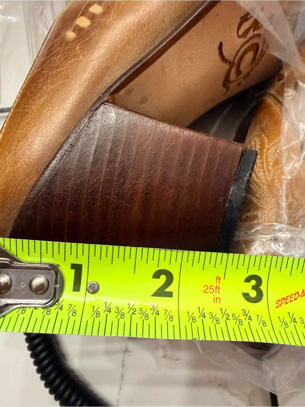 Lucchese Charlie‎ Horse Women's Mules Sz 7B Western Brown Leather Artisan Shoes - Picture 15 of 16